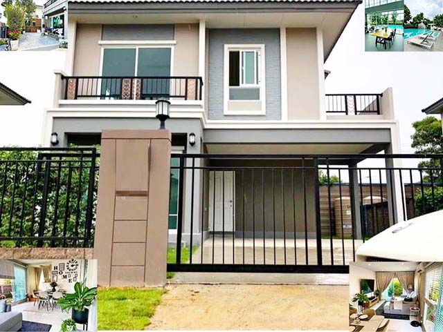 เทพารักษ์  บางนา ขาย-เช่าบ้านเดี่ยว 2 ชั้น บ้านตัวอย่าง เฟอร์ครบ 50ตรว. 160ตรม. 3นอน 2น้ำ 2จอดรถ 3แอร์ ตลาดบางพลีซิตี้ ภัสสร