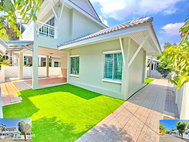 สะอาด บรรยากาศดี ราชพฤกษ์ตลาดพระราม 5 ให้เช่าบ้านเดี่ยว 2 ชั้น 