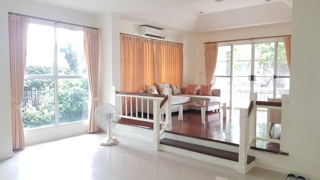[B857]ให้เช่า 45k บ้านเดี่ยว  หลังมุม ตกแต่ง พร้อมสวน มีน้ำพุ นันทวัน อ่อนนุช-พระราม9 เขตประเวศ ใกล้แอร์พอร์ตเรียลลิ้งค์ 