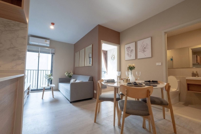 BH2724 ให้เช่า Condo: Nue Noble Centre Bangna (นิว โนเบิล เซ็นเตอร์ บางนา) ขนาด 52 ตรม 2 ห้องนอนใหญ่ 1 ห้องนอนเล็ก 2 ห้องน้ำ