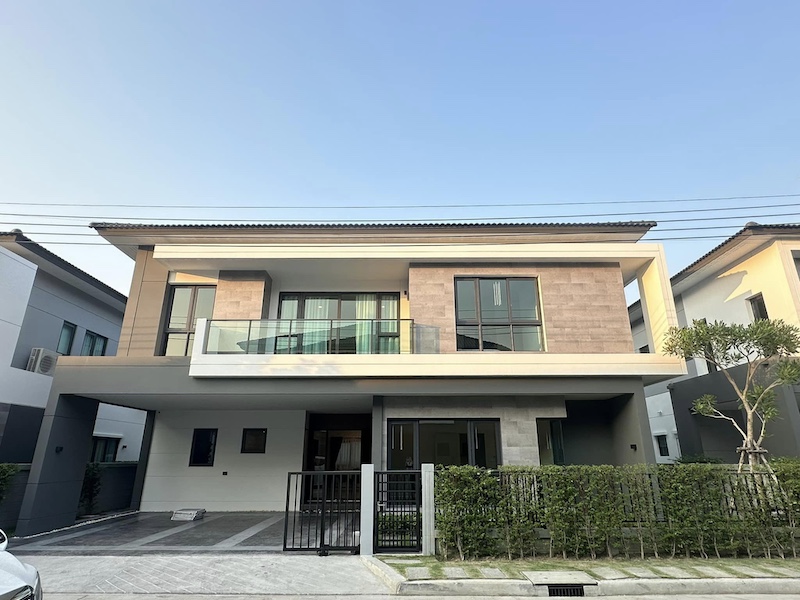 BH2747 ให้เช่า-ขายบ้าน The City Bangna (โครงการใหม่) ติด ikea Bangna 4 ห้องนอน 5 ห้องน้ำ Double Volume/ 2 ห้องรับแขก มีห้องแม่บ้าน